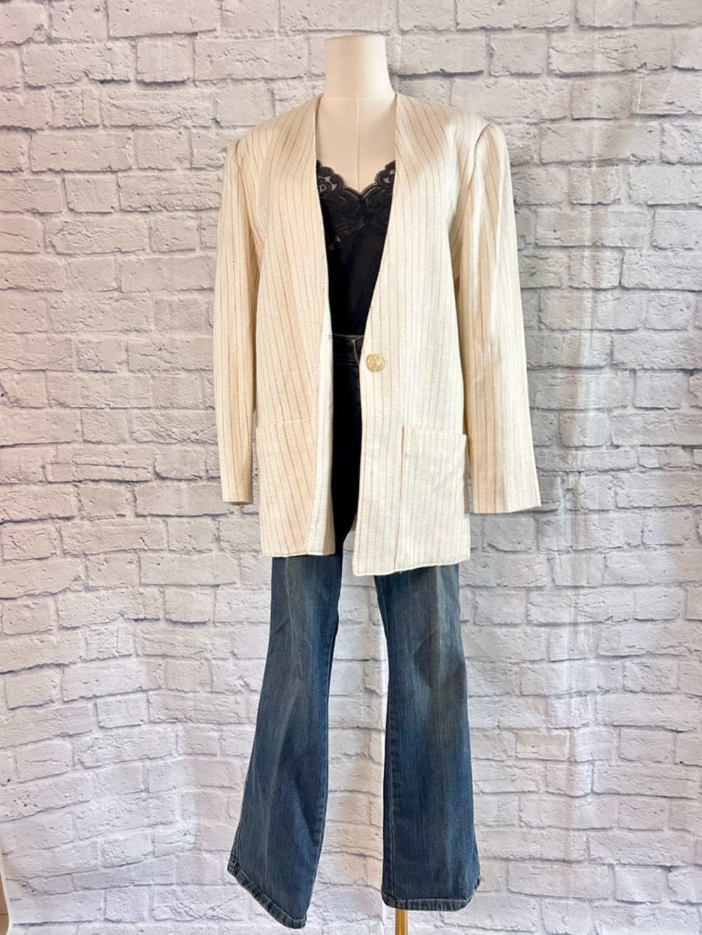 Calvin Klein Jeans Denim Mid Rise Straight Classic Detailed Pockets Classic - Picture 3 of 14